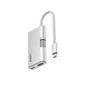 Compra Adaptador Aukey UH-CUH01-G 3 en 1 HDMI 4K 60Hz USB-C USB-A 5GBPS