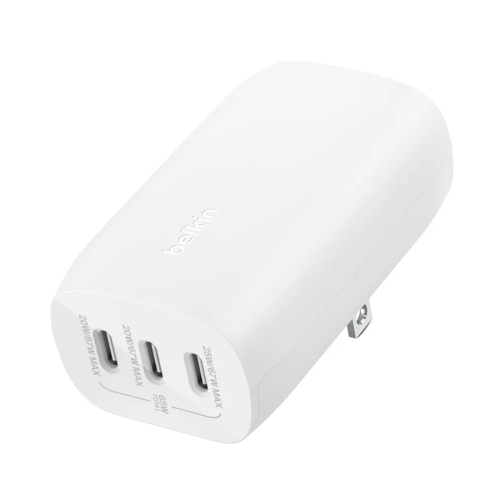 Comprar cargador belkin wcc002dqwh de pared 67 w blanco | MacStore Online