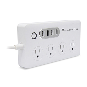 Compra Barra Multicontactos Inteligente Lloyd's, WiFi, 4 Contactos, 4 USB