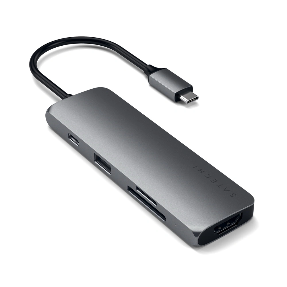 Comprar adaptador satechi st ucmpam 5 en 1 usb c multiport pro aluminio | MacStore Online