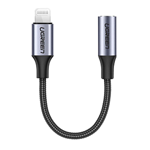 Compra Adaptador Ugreen 30756 Lightning a Audio 3.5 Negro