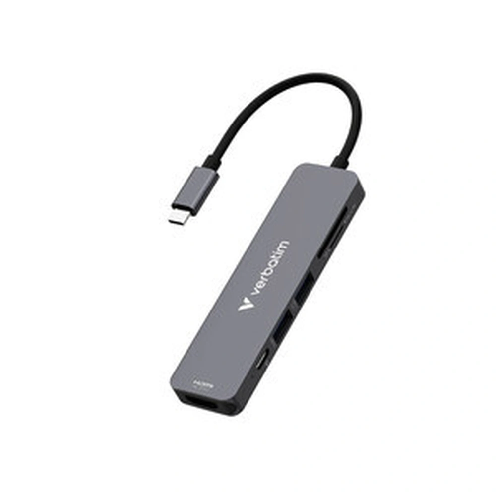 Comprar adaptador hub verbatim 32156 usb c 6 puertos | MacStore Online