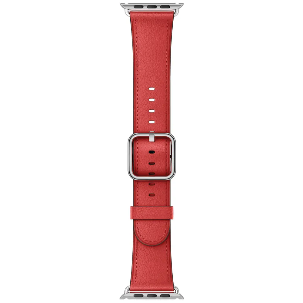 Comprar correa apple para caja de 46 45 44 mm hebilla clasica rojo | MacStore Online