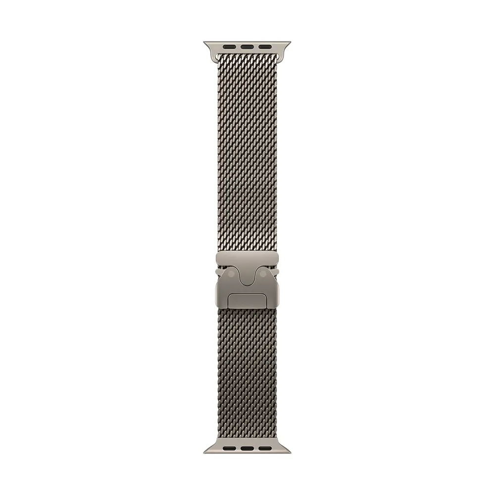Comprar correa apple estilo milanes titanio natural caja de 49 mm m | MacStore Online
