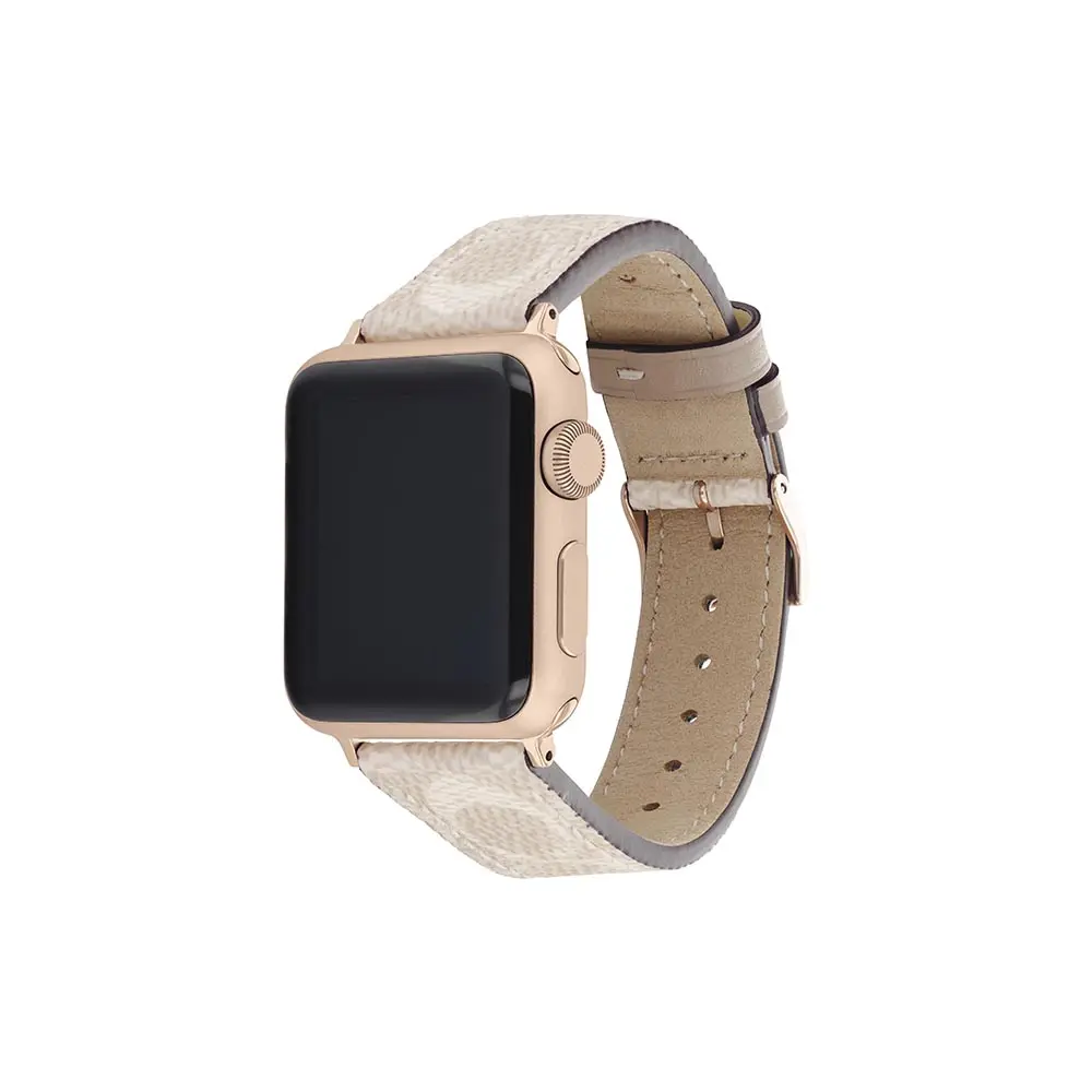 Comprar correa coach 14700059 apple watch 42 41 40 mm piel arena | MacStore Online