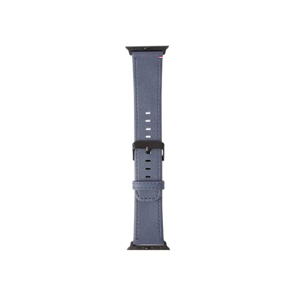 Comprar correa decoded d8aw42sp1db apple watch 46 45 44mm piel azul | MacStore Online