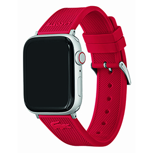 Compra Correa Lacoste 2050010 Apple Watch 46-45-44mm Silicon Rojo