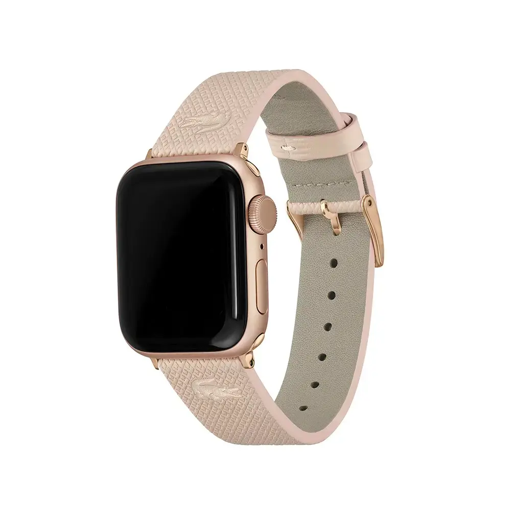 Comprar correa lacoste 2050024 apple watch 42 41 40 mm piel rosa | MacStore Online
