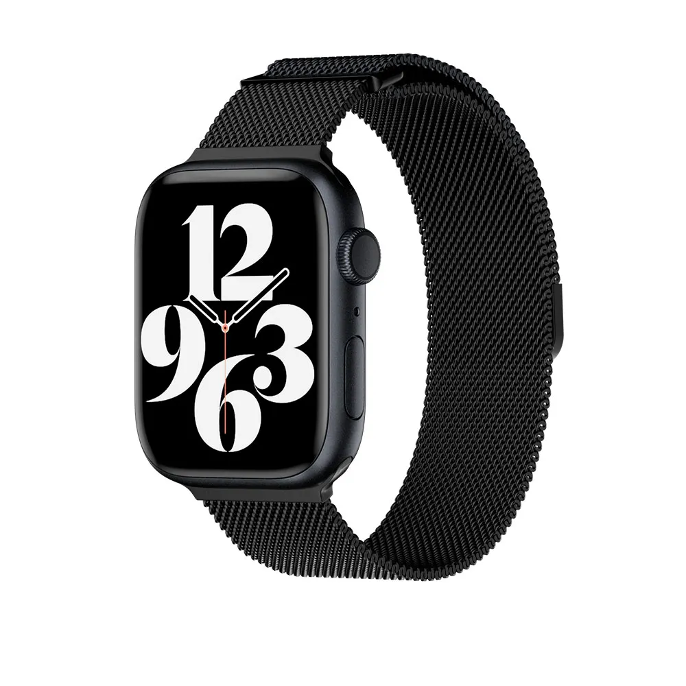 Comprar correa mageasy milanese apple watch ultra s4 10 49 46 45 44 mm negro | MacStore Online