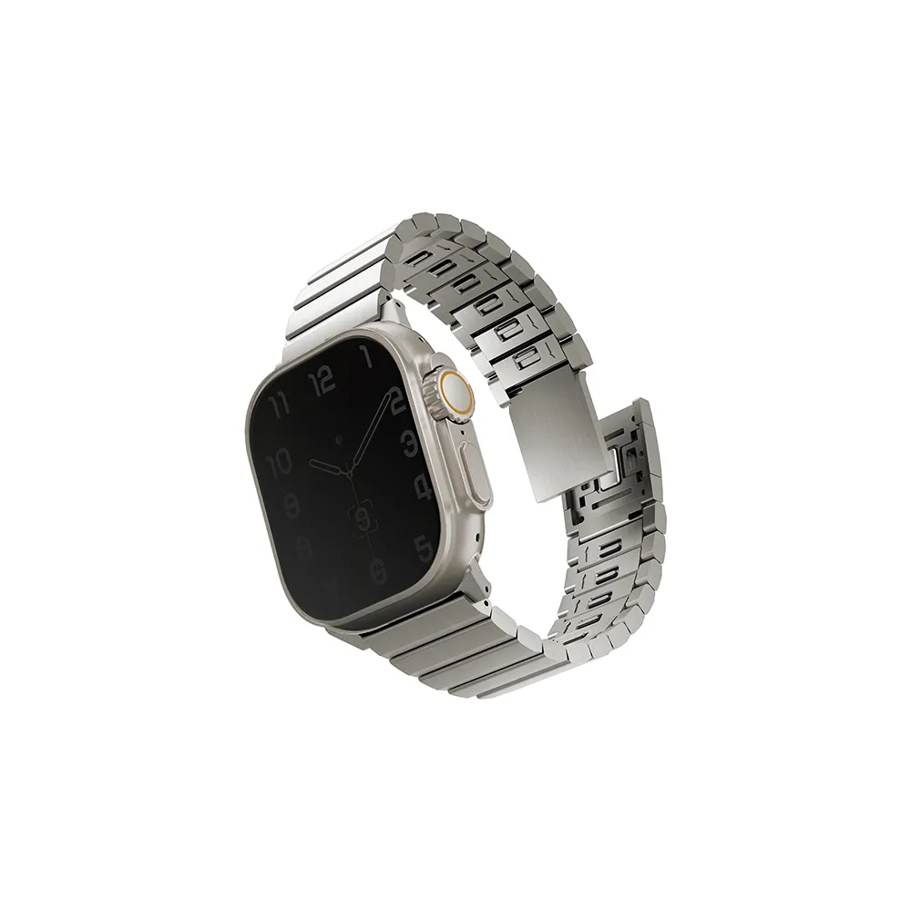 Comprar correa uniq strova apple watch 49 46 45 44mm metalica titanium | MacStore Online