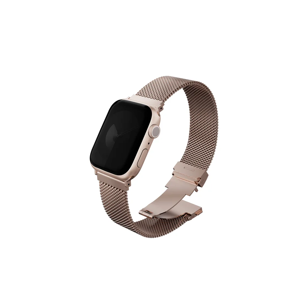 Comprar correa uniq dante pro milanesa apple watch 424140 mm rosa metalico | MacStore Online