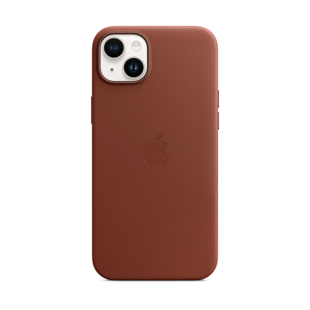 Funda Apple iPhone 14 Plus MagSafe Piel Ocre Oscuro                   