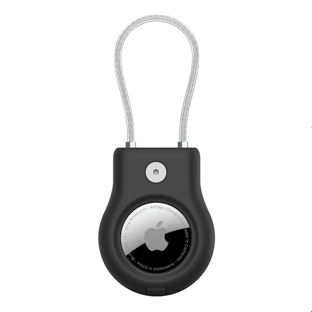 Comprar funda belkin airtag con cable de seguridad negro | MacStore Online