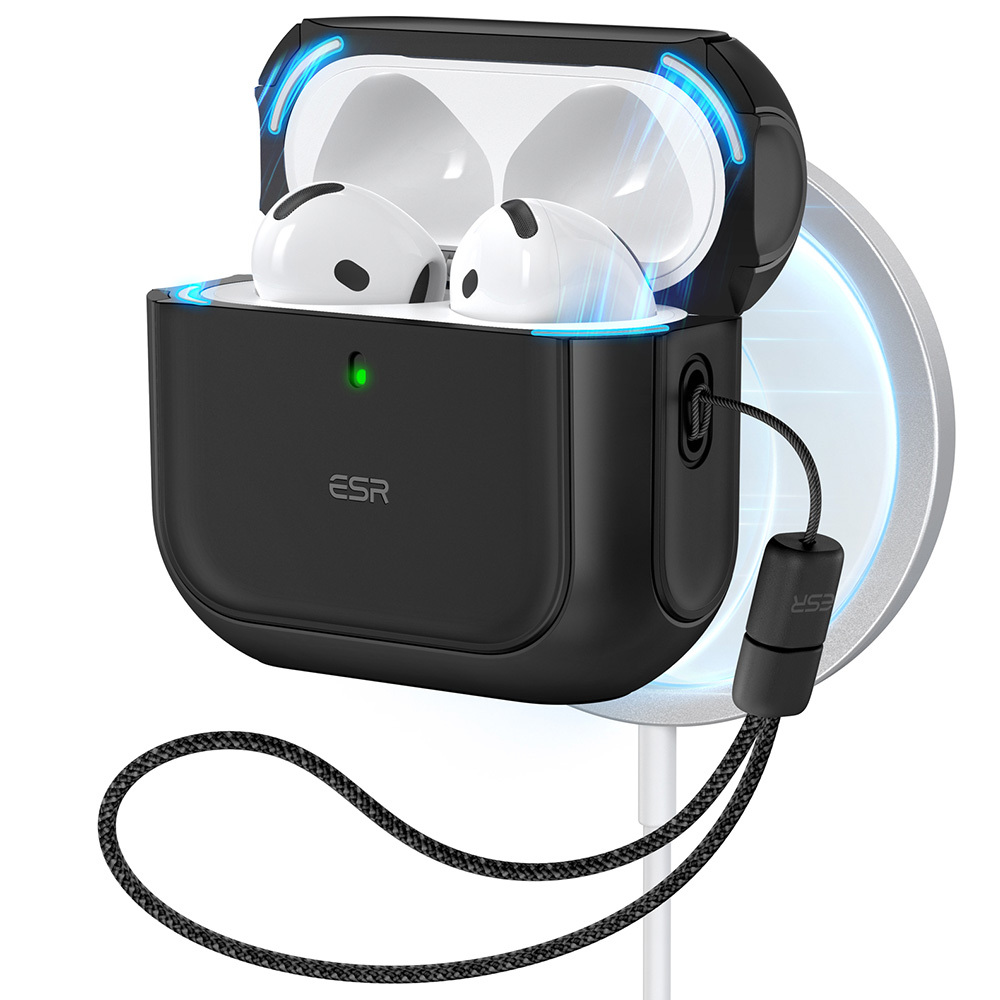 Funda ESR Hybrid Case Airpods 4 Negro                                 