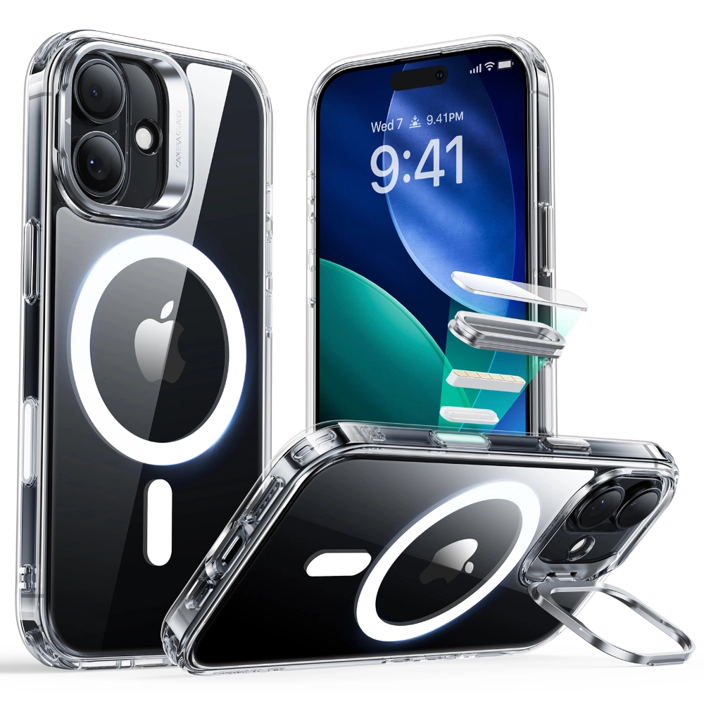 Comprar funda esr hybrid stash iphone 17 magsafe transparente | MacStore Online
