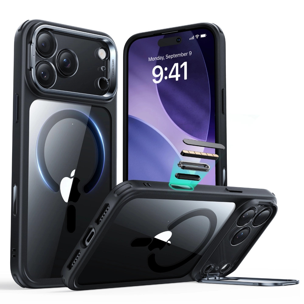 Comprar funda esr hybrid stash iphone 17 pro max magsafe negra transparente | MacStore Online