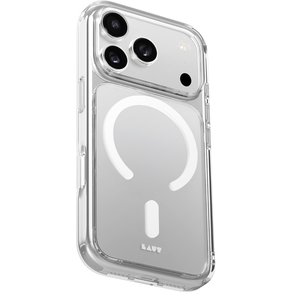 Funda Laut Crystal Fluro iPhone 17 Pro Max Gris Claro Transparente    