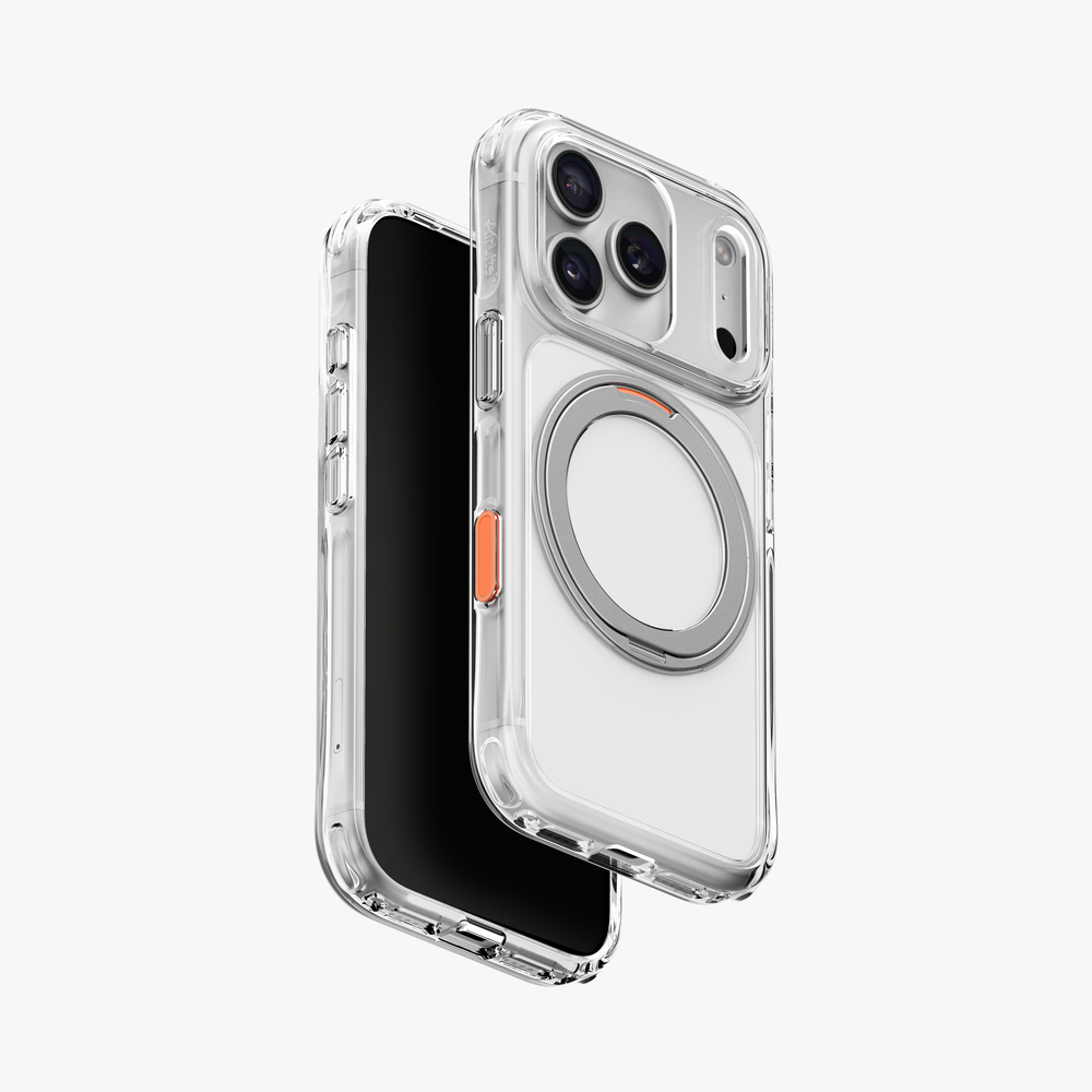 Comprar funda uniq hybrid swivix iphone 18 pro stand transparente | MacStore Online
