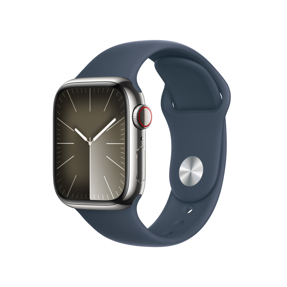 Apple Watch MRJ23CL/A S9 GPS+Cell 41mm Acero Inox Plata Dep Azul Torme