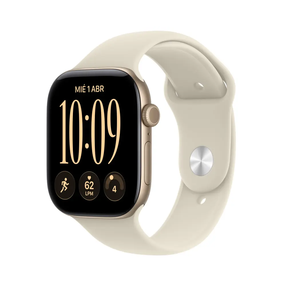 Comprar apple watch s12 oro claro arena aluminio 46mm gpscell m l | MacStore Online