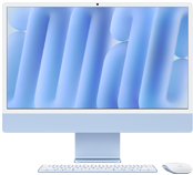iMac, parte frontal, color azul