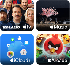 iPad, promoción de Apple&nbsp;One, compra un nuevo iPad y obtén 3 meses gratis de Apple&nbsp;One, que incluye estos servicios: Apple&nbsp;TV, Apple&nbsp;Music, iCloud+ y Apple&nbsp;Arcade