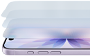 iPhone 17, parte frontal, parte lateral, vista detallada de las capas del Ceramic Shield